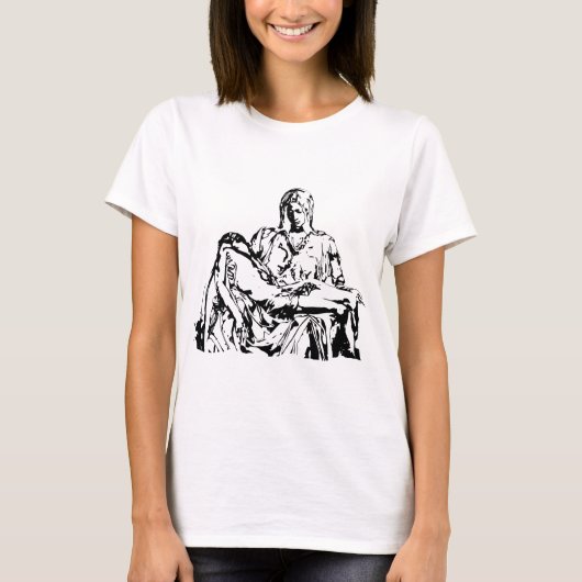 Jungfrau-Mutter Mary und Jesus T-Shirt (Vorderseite)