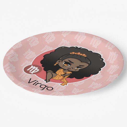 Jungfrau Pappteller (Schrägansicht)