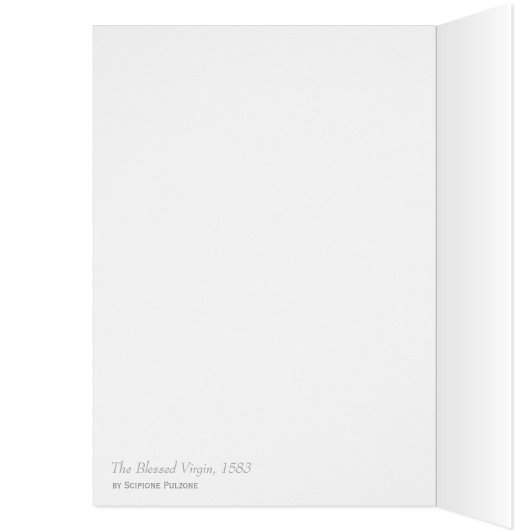 Jungfrau Peace Scipione Pulzone CC0753 Card gesegn (Innen (Links))