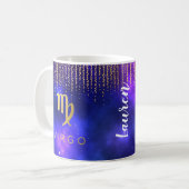 Jungfrau-personalisierte Kaffee-Tasse Kaffeetasse (Vorderseite Links)