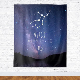 Jungfrau | Personalisierter Astrologie-Teppich Wandteppich