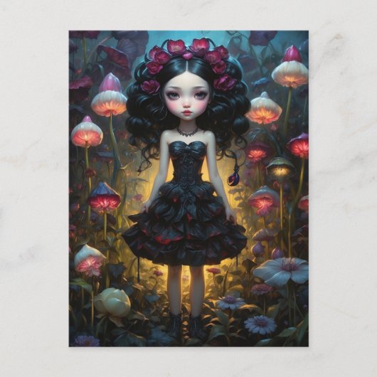 Jungfrau - Pilze Postkarte (Vorderseite)