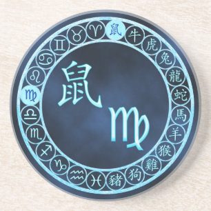 Jungfrau/Ratte Getränkeuntersetzer