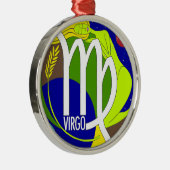 Jungfrau-runde Verzierung Silbernes Ornament (Rechts)