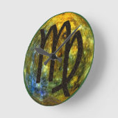 Jungfrau Runde Wanduhr (Winkel)