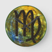 Jungfrau Runde Wanduhr (Vorderseite)