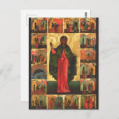 Jungfrau Saint Anastasia und Märtyrer Postkarte (Vorne/Hinten)