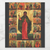 Jungfrau Saint Anastasia und Märtyrer Weinetikett (Einzelnes Label)