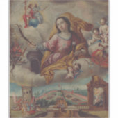 Jungfrau Saint Barbara und Märtyrer Aufkleber (Vorderseite)