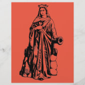 Jungfrau Saint Barbara und Märtyrer Flyer (Vorne)