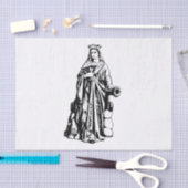 Jungfrau Saint Barbara und Märtyrer Seidenpapier (Handwerk)