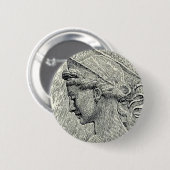 Jungfrau Saint Cecilia und Märtyrer Button (Vorne & Hinten)
