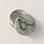 Jungfrau Saint Cecilia und Märtyrer Button (Vorne & Hinten)
