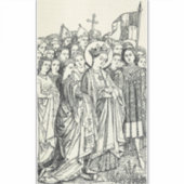 Jungfrau Saint Ursula und Märtyrer Aufkleber (Vorderseite)