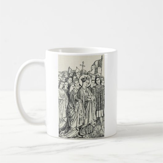Jungfrau Saint Ursula und Märtyrer Kaffeetasse (Links)