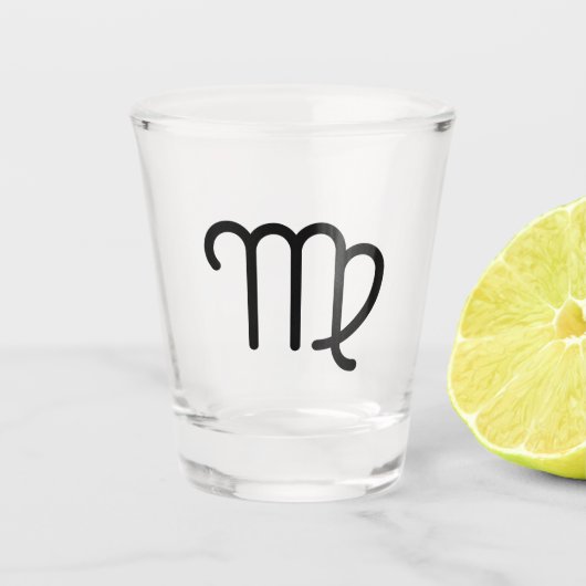 Jungfrau Schnapsglas (Vorderseite)