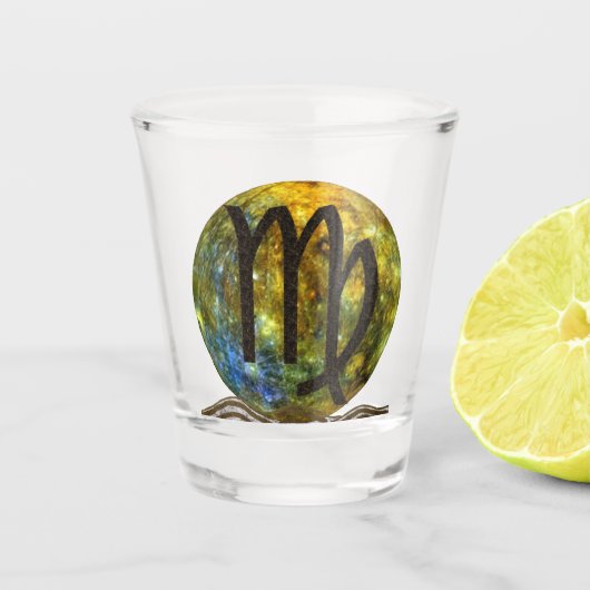 Jungfrau Schnapsglas (Vorderseite)