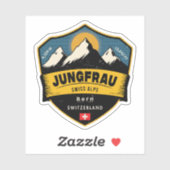 Jungfrau, Schweizer Alpen, Schweiz  Aufkleber (Blatt)