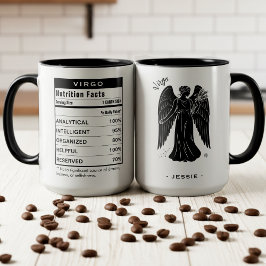 Jungfrau-Sternzeichen Astrologie Ernährungsfakten Tasse
