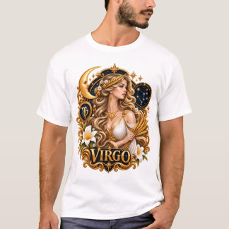 Jungfrau Sternzeichen Astrologie Himmelsjungfrau T-Shirt