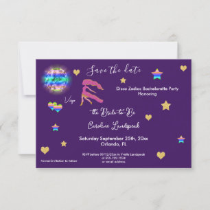 Jungfrau-Sternzeichen & Disco-Kugel-Junggesellinne Save The Date