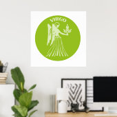 Jungfrau, Sternzeichen, Horoskop, Astrologie Poster (Heimbüro)