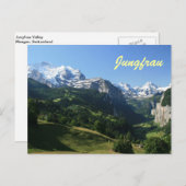 Jungfrau Tal Postkarte (Vorne/Hinten)