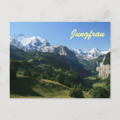 Jungfrau Tal Postkarte (Vorderseite)