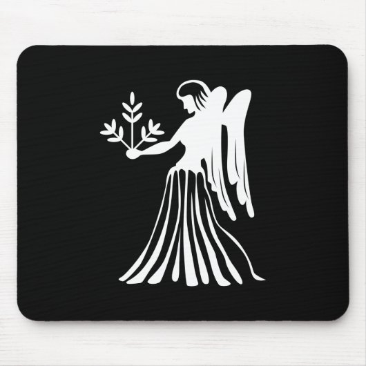 Jungfrau-Tierkreis-Piktogramm Mousepad (Vorne)