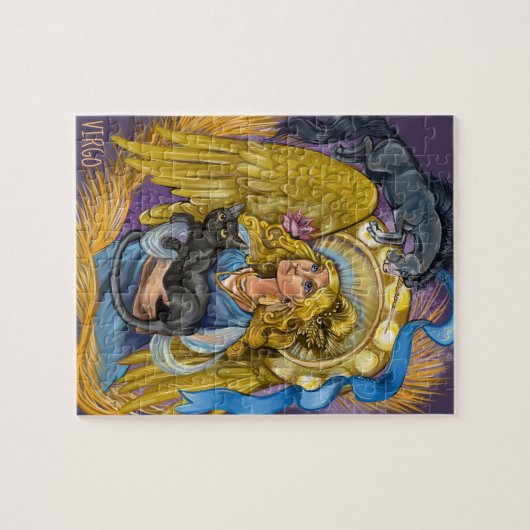 Jungfrau-Tierkreis-Zeichen Puzzle (Horizontal)