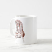 Jungfrau-Tierkreis-Zeichen-Tasse Kaffeetasse (Vorderseite Links)