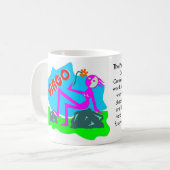 Jungfrau-Tierkreis-Zeichen-Tasse Kaffeetasse (Vorderseite Links)