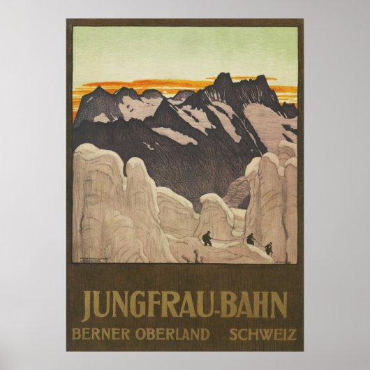 Jungfrau Travel Vintag Switzerland Poster (Vorne)