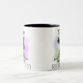 Jungfrau über Sie Zweifarbige Tasse (Mittel)