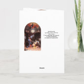 JUNGFRAU UND JAHRESANGEL FEIERTAGSKARTE (Rückseite)