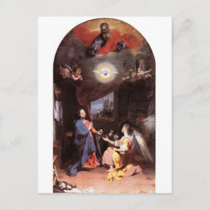 JUNGFRAU UND JAHRESANGEL POSTKARTE