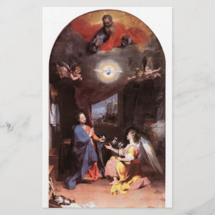 JUNGFRAU UND JAHRESANGEL ,weiß Briefpapier