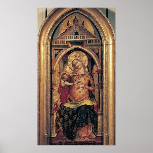 Jungfrau und Kind, 1372 Poster (Vorne)