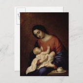 Jungfrau und Kind, 1658 Postkarte (Vorne/Hinten)