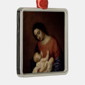 Jungfrau und Kind, 1658 Silbernes Ornament (Rechts)