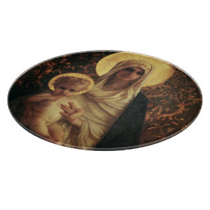 Jungfrau und Kind, 1872 Schneidebrett