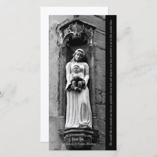 Jungfrau und Kind 1 Beileid Vielen Dank Dankeskarte