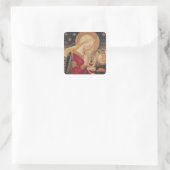 Jungfrau und Kind 2 Quadratischer Aufkleber (Tasche)