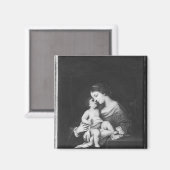 Jungfrau und Kind 3 Magnet (Vorderseite/Rückseite)