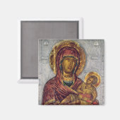 Jungfrau und Kind 3 Magnet (Vorderseite/Rückseite)