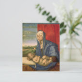 Jungfrau und Kind 3 Postkarte (Stehend Vorderseite)