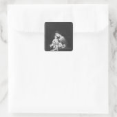 Jungfrau und Kind 3 Quadratischer Aufkleber (Tasche)