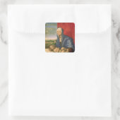 Jungfrau und Kind 3 Quadratischer Aufkleber (Tasche)