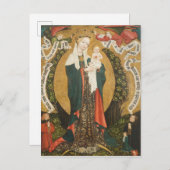 Jungfrau und Kind auf einem Halbmond von Destinati Postkarte (Vorne/Hinten)