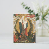 Jungfrau und Kind auf einem Halbmond von Destinati Postkarte (Stehend Vorderseite)